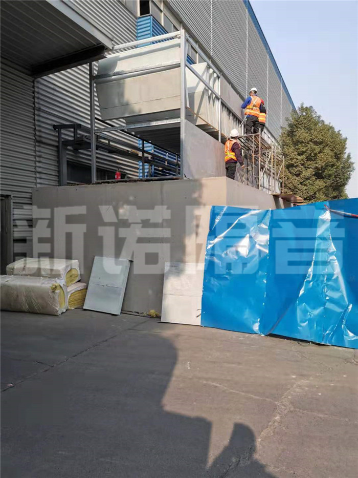 冷卻塔降噪現(xiàn)場施工照片